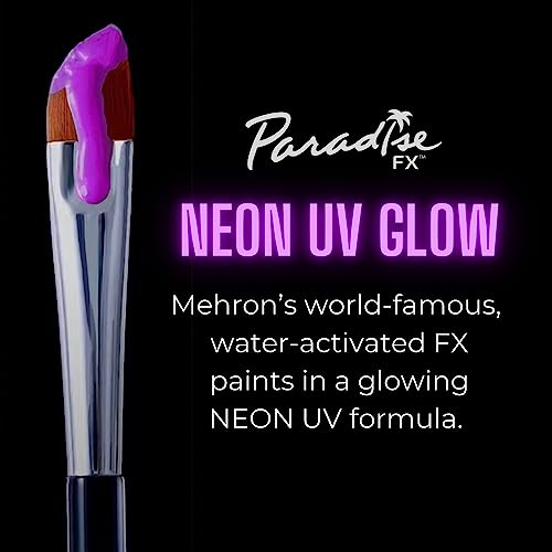 Image of Mehron Paradise FX UV Neon Glow - Nebula - Neon Purple /Purple UV 0.25 oz | Pro Water-Activated Shimmer Paint for Raves, Costumes, SFX, Halloween, Stage, Screen, Theater & Cosplay