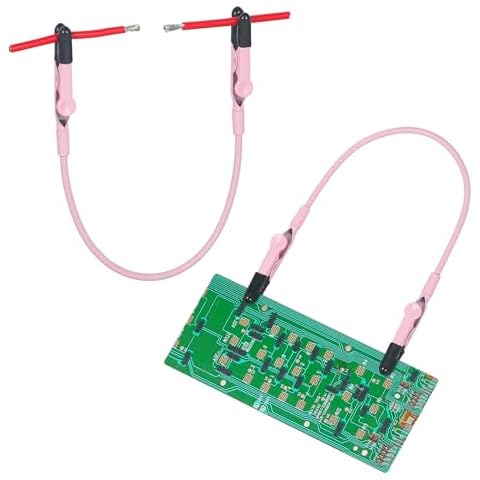Toolour 2 Pack Soldering Helping Hands Clamps, Flexible Gooseneck Metal Arms with Dual Alligator Clips, Pink Wire Holder for PCB Welding Electronics Jewelry DIY Crafts Hobby Cover