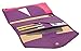ZOPPEN Multi-purpose Rfid Blocking Travel Passport Wallet (Ver.4) Tri-fold Document Organizer Holder, Aubergine Purple