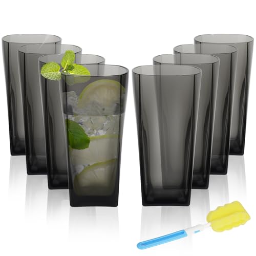Vasos transparentes reutilizables de plástico premium de 20 onzas estéticos 2