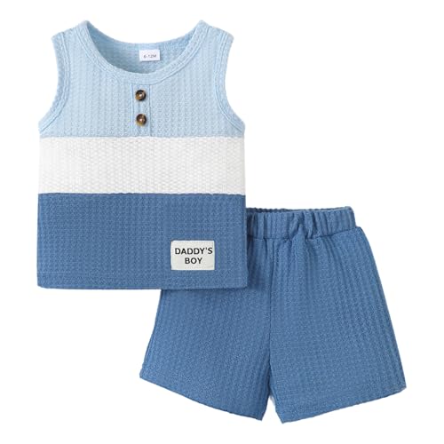 Image of KIMI BEAR Toddler Boys Clothes Baby Boy Outfit Summer Shirt Little Boy Shorts Set Cotton Clothes for Boys