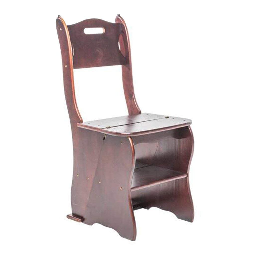 Muebles para adultos en madera maciza de nogal con taburete de 4 capas premium