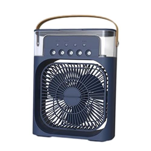 Image of Drumstone Best Performance - ๐๐-๐๐๐๐ซ ๐๐๐ซ๐ซ๐๐ง๐ญ๐ฒ Compact Air Cooler Fan with LED Night Light - 4-in-1 Cooling, Humidifying, Purifying & Fan Mode for Home, Car, Office & Travel