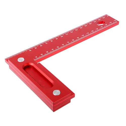 Fazvncv Woodworking Square Measuring Ruler Height Ruler Metric Square L Shape Measurement Tool Multifunctional Carpentry Square