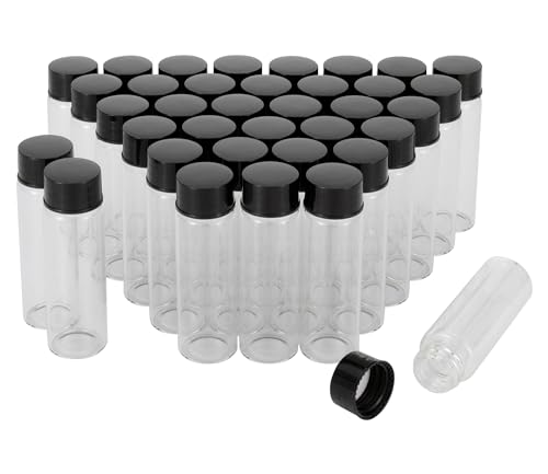 Flacons d'échantillons en verre transparent 15 ml haut de gamme pour essences (Set de 42)