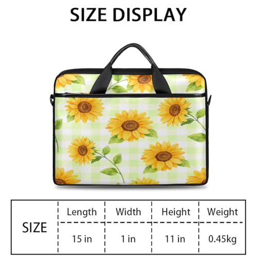 Maletín para portátil 15 pulgadas estilo Sunflower miniatura 2