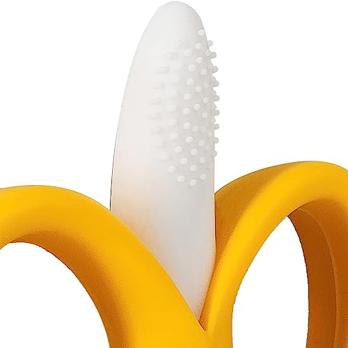 Buba Massageador De Gengiva Banana Cerdas Curtas