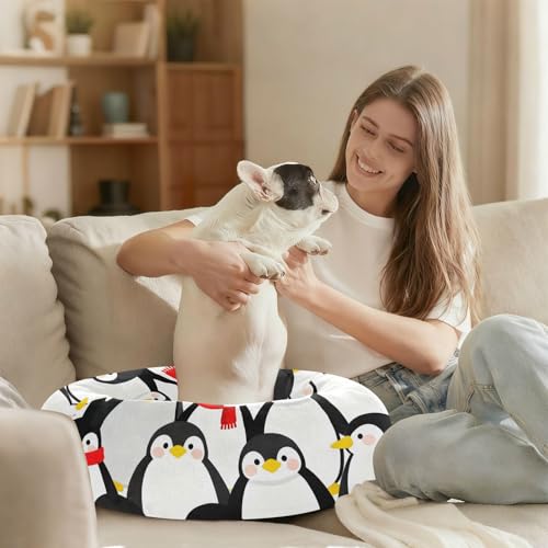 Lit d'hiver pour chien pingouin de taille M lavable - 7