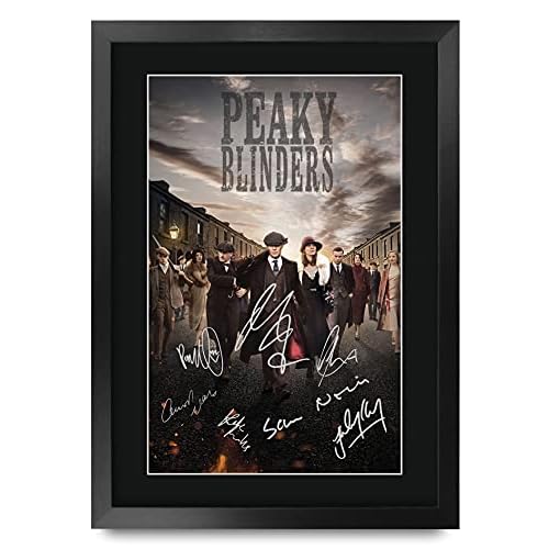 HWC Trading Peaky Blinders A3 Enmarcado Regalo De Visualización De Fotos De Impresión De Imagen Impresa Autógrafo Firmado por Ventiladores De Programa De TV