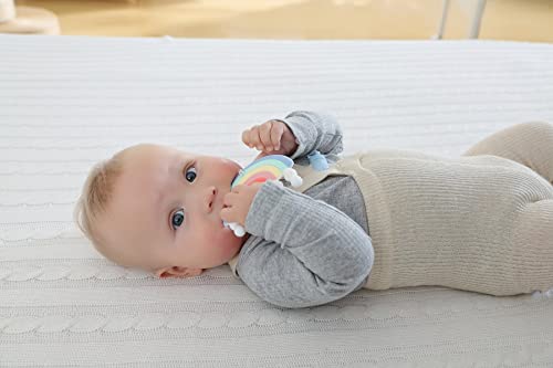 Baby Teether Teething Rainbow Toys For Babies, Bpa-Free Infant Toy For 0-24 Months Baby Boys & Girls (Pink) #TOP6