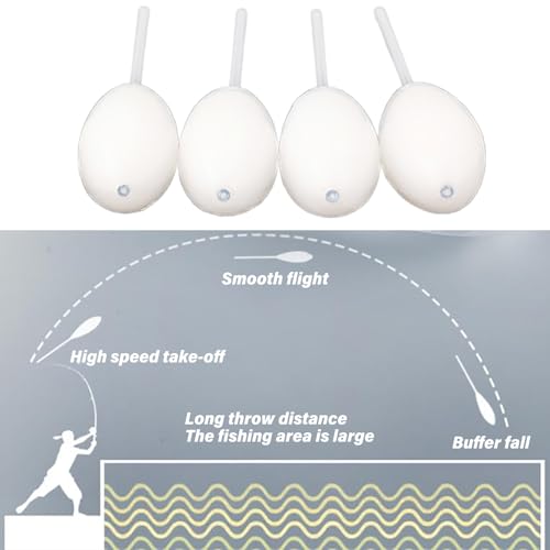 STDEV 4Pcs Bobbers Rigs Fishing Upward Ovals Tangles Proof Fishing Bobbers Fishing Peg Floats for Catfishes Fishing Bobbers