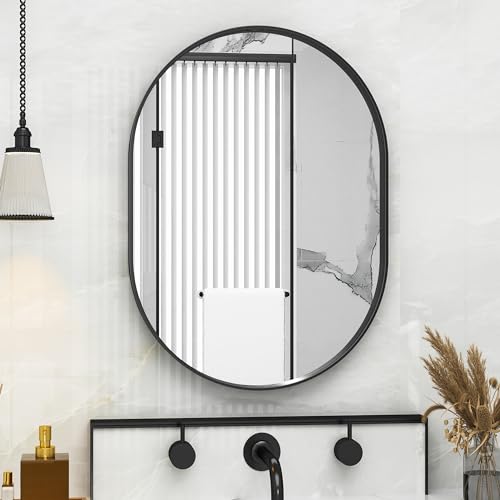 Suidia 22' x 30' Bathroom Mirror, Bathroom Vanity Mirror Metal Framed, Wall-Mounted Mirrors for...