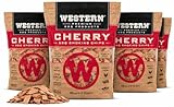 Western Cherry BBQ Smoking Chips 4 Pack – 100% Real Wood for Grilling & Smoking –...