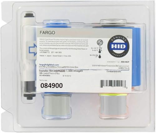 HID FARGO 84900 Standard Clear Film, 1500-Print