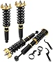 Coilover Struts Spring Shocks Adjustable Height Coilovers Suspension Struts Coil Spring Shocks and Struts Full Set Kits ECCPP Fit for 2004-2008 for Acura TSX /2003-2007 for Honda for Accord - Golden