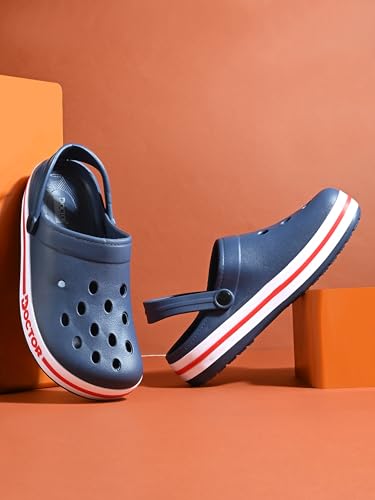 Image of Men Clogs with Back Strap | Lightweight Comfort Footwear | Cushioned EVA Sole | Anti-Slip Everyday Wear Clogs for Indoor, Outdoor, Work & Casual Use