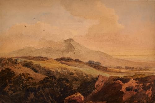 Impression d'affiches Cader Idris au nord du Pays de Galles Peter De Wint sur toile premium