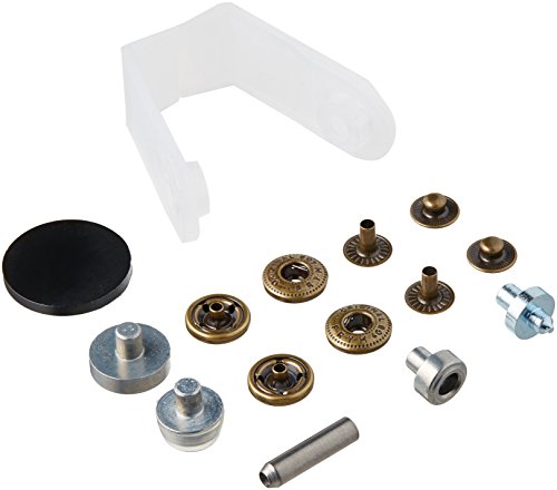 Dritz 33704 Mini Anorak Snaps & Tools Kit -Ant Brass-12mm-10Ct