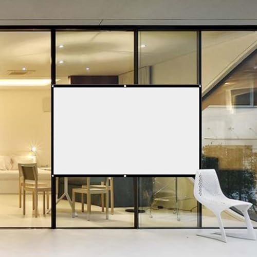 Écran de projection format large 84po toile cinéma sans plis pour vidéoprojecteur de maison