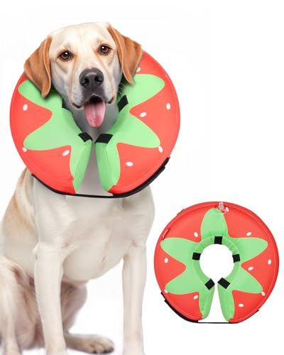 Image of MIDOG Inflatable Dog Cone, Donut Recovery Collar After Surgery, X-Large