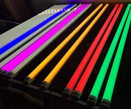 Amazon | 【8本セット】紫 LED蛍光灯 直管20w形 580mm パープル