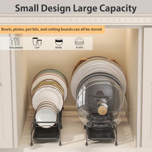 Image of DEVA Dish Drying Rack, Expandable Utensils Drying Rack, Space Saving Stainless Steel Dish Rack with Drainer Tray.