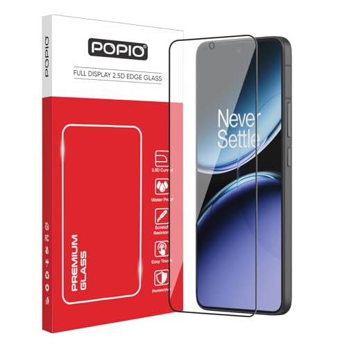 Image of POPIO Military-Grade Gorilla Tempered Glass For OnePlus Nord 4 | 9H Hardness, Edge-to-Edge, Bubble-Free