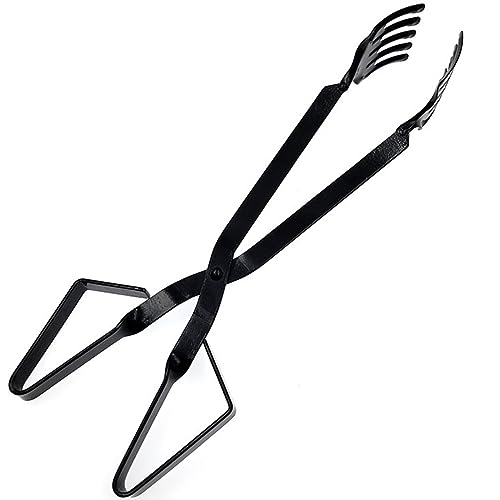 Crab Tongs for Live Portable Iron Scissor Painted Anti-Rust Crab Tongs Heavy Duty Tongs for Shellfish Lobster BBQ