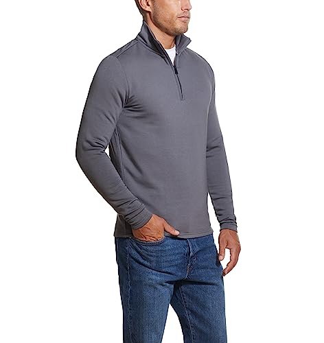 Weatherproof Vintage Mens Long-Sleeve Quarter-Zip Fleece Sweater2