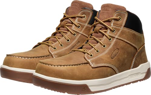 KEEN Utility Men's Gibson Mid Height Composite Toe Athletic Traction Durable Leather Work Boots2