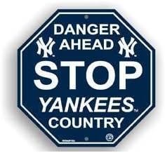 Stop Sign - MLB Baseball - New York Yankees ''Danger Ahead'' Stop Sign - MLB Baseball - New York Ya