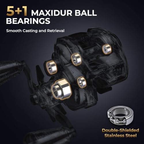 KastKing Lethal Phantom Twin-Tip Baitcasting Combo, 6'2" M, Right-Hand Reel - image 9