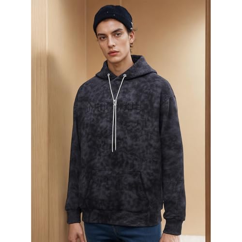 Mens Tie Dye Hoodies Embossed Pullover Hoodie Vintage Graphic Hooded Sweatshirt Streetwear4