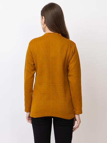 Image of Women's Warm Woolen Cardigan - Stylish Full Sleeve Knitwear for Winter, Cozy & Elegant Sweater