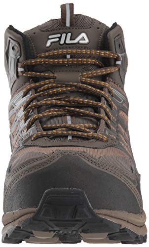 Fila Men's Hail Storm 3 Mid Composite Toe Trail Work Shoes Hiking, Walnut/Major Brown/Gold Fusion, 11 D US