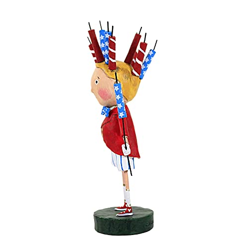 Lori Mitchell Roman's Candles Polyresin July Fourth Fire Crackers - One July Fourth Figurine 6.0 Inches - 15519 - Red #TOP2
