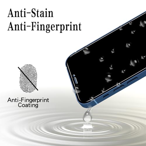 Image of MAYtobe [2+2 Pack Designed for iPhone 12 Privacy Screen Protector, Privacy Tempered Film with Camera Lens Protector for iPhone 12, No Bubbles, Anti Scratch, Easy to Install