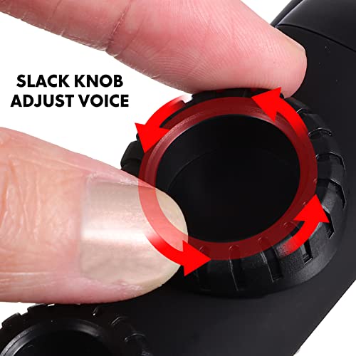 Eringogo Jaw Harp Kazoo Musical Instrument Double Holes Accompaniment Musical Instrument With Replacement Mouthpiece Lanyard And Round Membranes Kazoos #TOP3