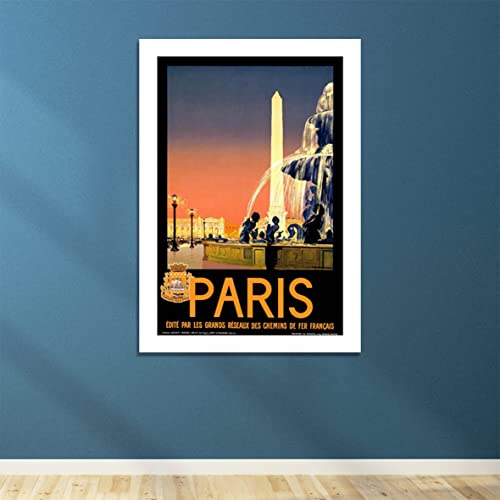 Affiche de voyage Paris encadrée petit format poster mural mat - 4