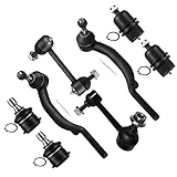 SCITOO 8pcs Suspension Kit Outer Tie Rod Sway Bar Lower Upper Ball Joint Fit 2002-2007 For Chevy Trailblazer For GMC Envoy For Buick Rainier For Isuzu Ascender For Oldsmobile Bravada For Saab 9-7x