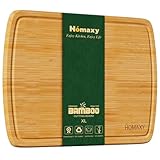 Homaxy Extra Large Bamboo Cutting Boards for Kitchen, 18x12.5' Wood XL Cutting Board with Juice Groove, Butcher Block Wooden Chopping Board for Kitchen, Meat, Cheese, Fruit & Vegetables - Pre Oiled