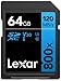 Produktbild Lexar High-Performance 800x SD Karte 64GB, Speicherkarte SDXC UHS-I BLUE Series, Class 10, U3, V30, Bis zu 120 MB/s Lesen, für Point-and-Shoot-Kameras, DSLR-Kameras, HD-Camcorder (LSD0800064G-BNNAG)