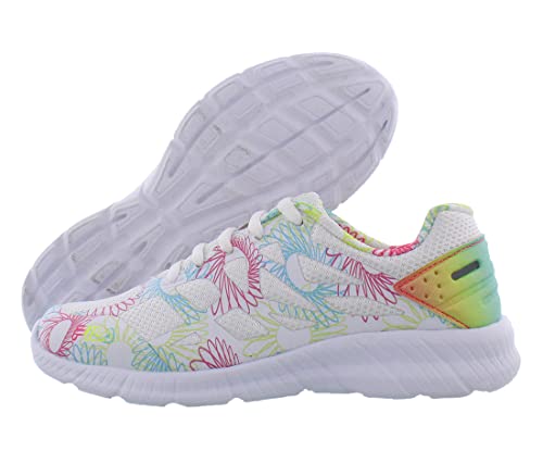 Fila Superstride 2 Y Girls' Toddler-Youth Sneaker 13 M US Little Kid White-Pink-Safety Yellow