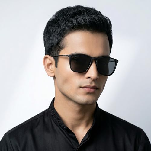 Image of ROYAL SON Polarized Stylish Sunglasses | UV Protection | Branded Retro Square | Classic | Men & Women | Medium | SG-RS8080