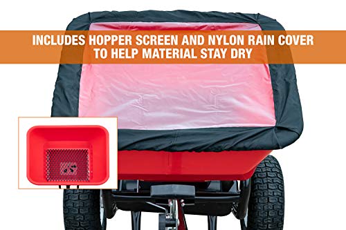 Buyers Products Walk Behind Push Snow Rock Salt Spreader 3039632R Grounds Keeper, 100 Pound Capacity, Red #TOP2