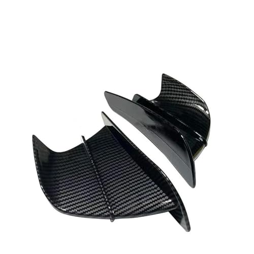 GHAEKEBC Motorradverkleidung Für Benelli TNT 125 300 600 899 1130 BN600 BJ600GS TNT 125 TNT300 Motorradzubehör Verkleidungen Winglet Aerodynamisches Flügelset(Glänzender Carbon-Look)