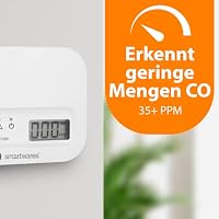 Smartwares Kohlenmonoxid melders, 10 Jahre Sensor, 1.5 Testsieger Wertung, mit Display und Testknopf - FGA-13042 – Ansicht 4