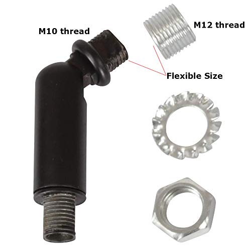 Image of MELUCEE Black Sloped Ceiling Adapter for Chandeliers Pendant Lights 1 Pcs, Suitable for Vaulted or Angled Ceilings