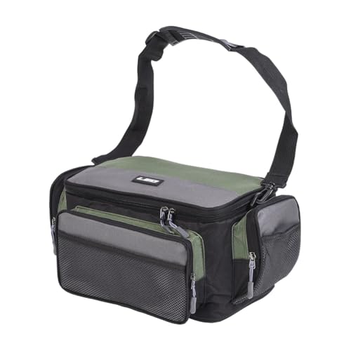 BlissfulAbode Borsa da pesca compatta con caratteristiche regolabili per viaggi e uso all'aperto