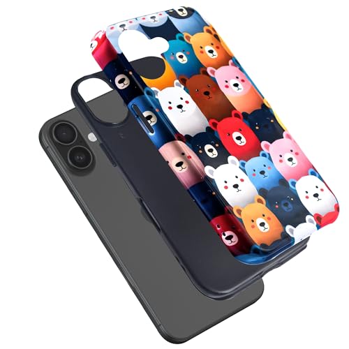 Coque feilinerheyi1 Bcov double couche antichoc ours mignon coloré - 2